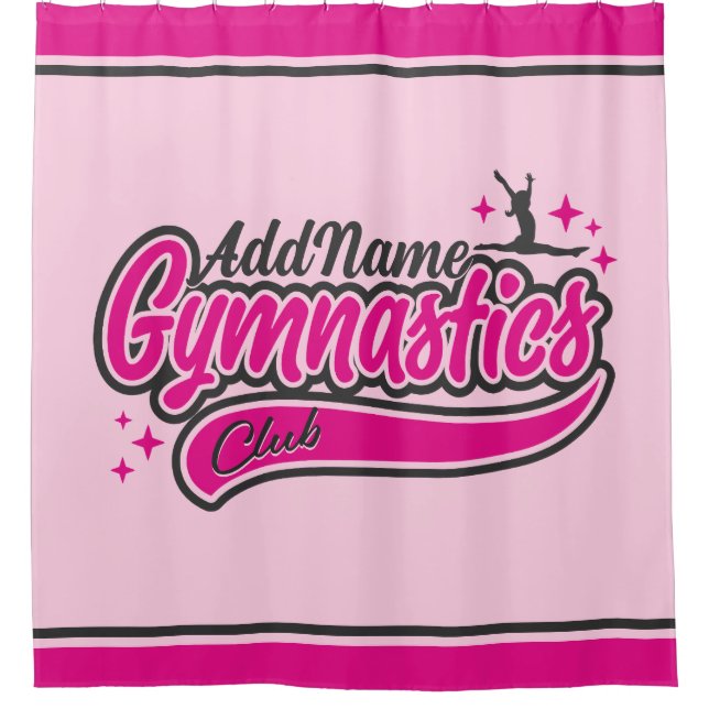 Personalized NAME Gymnast Split Leap Gymnastics (Front)