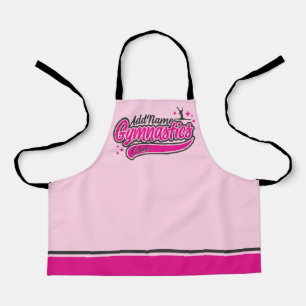 Personalized NAME Gymnast Split Leap Gymnastics Apron