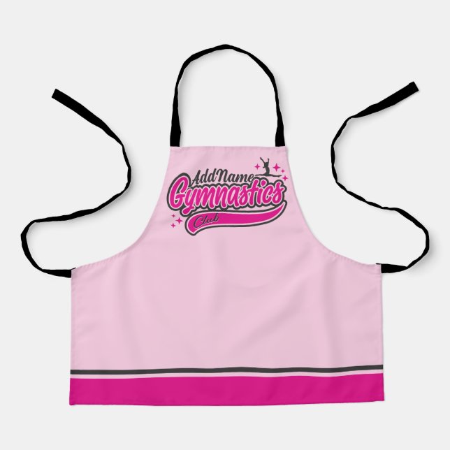 Personalized NAME Gymnast Split Leap Gymnastics Apron (Front)