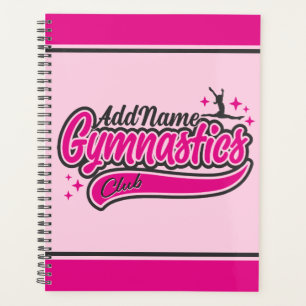 Personalized NAME Gymnast Split Leap Gymnastics  Planner