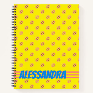 Personalized name Happy Smile Face Notebook