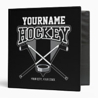 Personalized NAME Hockey Player Stick Puck Team