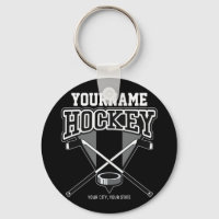 Personalized NAME Hockey Player Stick Puck Team 