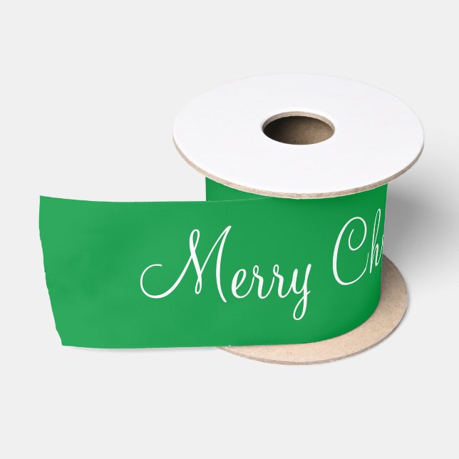 Personalized Name Holiday Christmas Gift Satin Rib Satin Ribbon (Spool)