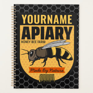 Personalized NAME Honey Bee Apiary Beehives Farm Planner