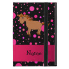 Personalized name horse pink polka dots
