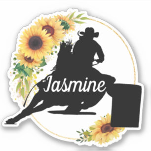 Personalized name horse silhouette Sticker 