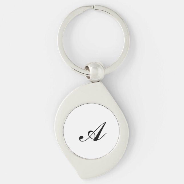 Personalized Name Initial  Keychain (Front)