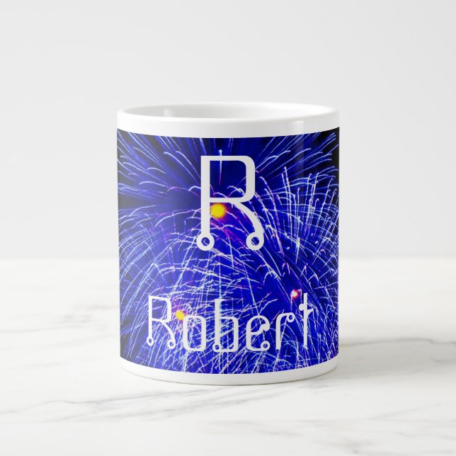 Personalized Name & Initial - Large Coffee Mug (Front)