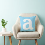 Personalized Name Initial Stylish Modern Minimal  Throw Pillow<br><div class="desc">Personalized Name Initial Stylish Modern Minimal Monogram Sofa Throw Pillow Cover.</div>