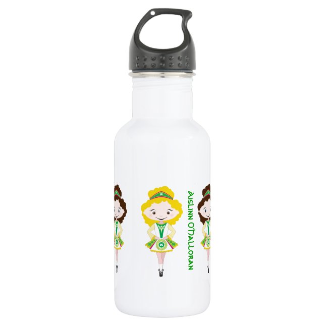 Personalized name irish dancer dancing troupe 532 ml water bottle (Front)