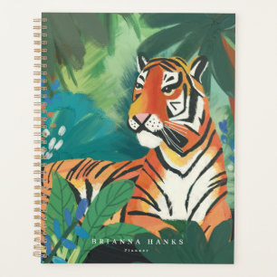 Personalized Name Jungle TIger Planner