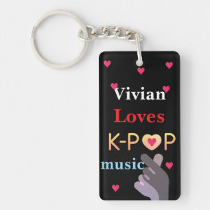 Personalized name K-pop Keychain