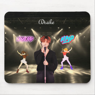 Personalized name K-Pop music  Mouse Pad