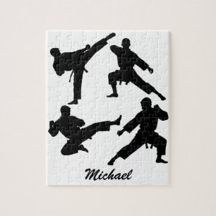 Personalized Name Karate / Taekwondo / judo Jigsaw Puzzle