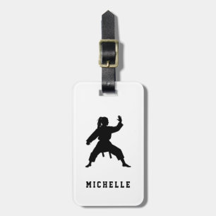 Personalized Name Karate / Taekwondo / judo Luggage Tag
