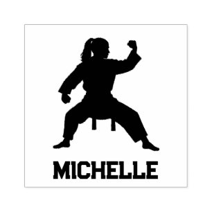 Personalized Name Karate / Taekwondo / judo     Rubber Stamp