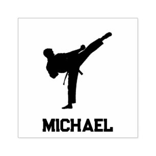 Personalized Name Karate / Taekwondo / judo     Rubber Stamp