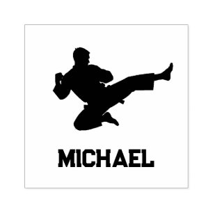 Personalized Name Karate / Taekwondo / judo     Rubber Stamp