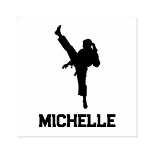 Personalized Name Karate / Taekwondo / judo     Rubber Stamp