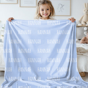 Personalized Name Kids Blanket for Girls and Boys