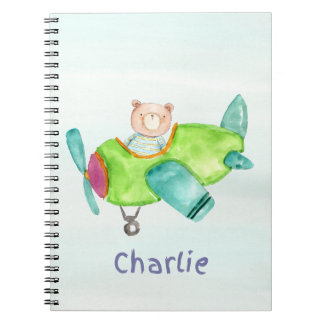 Personalized Name Kids Spiral Photo Notebook