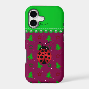 Personalized name ladybug plum trees stars