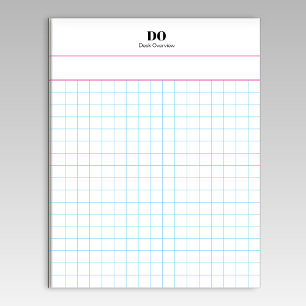 Personalized Name Large Square Graph Paper Notepad