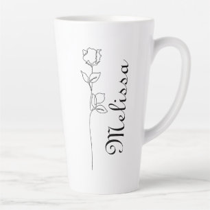 Personalized name latte mug