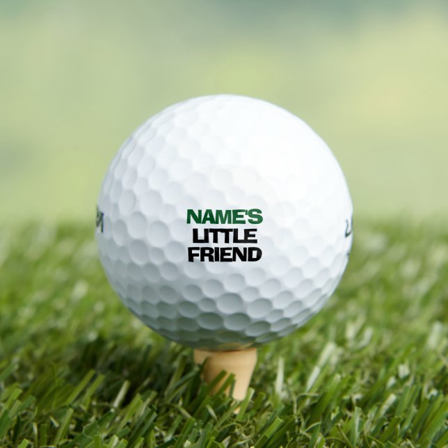 Personalized Name Little Friend Funny Golf Balls (Insitu Tee)