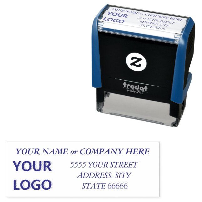 Personalized Name Logo Address Self-inking Stamp (In Situ)