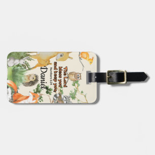 Personalized Name Luggage Tag with Scripture