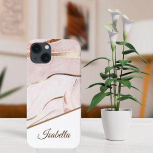 Personalized Name Luxe Marble iPhone 13 Case