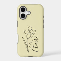 Personalized name March daffodil Birth Flower