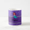 Personalized name mermaid purple glitter