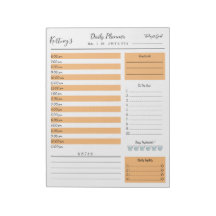 Personalized Name minimal daily planner
