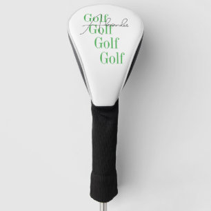 Personalized Name Minimal Typography Golf Head Cover