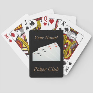 Personalized Name Modern Bridge Custom Poker Playing Cards