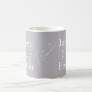 Personalized Name Modern Family Reunion Keepsake Coffee Mug