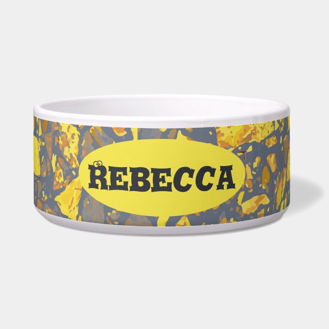 Personalized Name Modern Gold Terrazzo Pattern (Front)