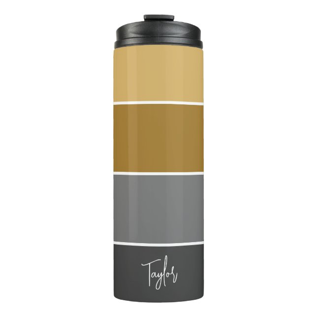 Personalized Name Modern Simple And Trendy Thermal Tumbler (Front)