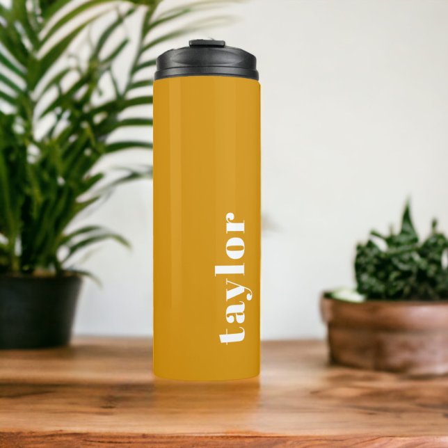 Personalized Name Modern Simple And Trendy Thermal Tumbler (Personalized Name Modern Simple And Trendy Thermal Tumbler from Ricaso. Customize with own name)