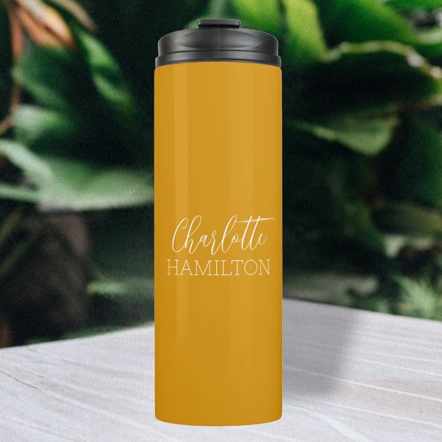 Personalized Name Modern Simple Thermal Tumbler (Creator Uploaded)
