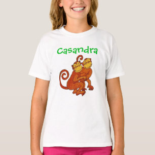 Personalized /name .Monkeys /Noah's Floating Zoo T-Shirt