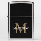 Personalized Name Monogram Black