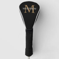 Personalized Name Monogram Black