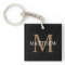 Personalized Name Monogram Black