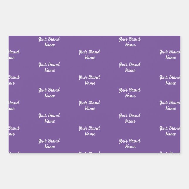 Personalized Name Monogram Business Wrapping Paper (Front)