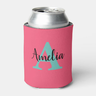 Personalized Name Monogram Can Cooler