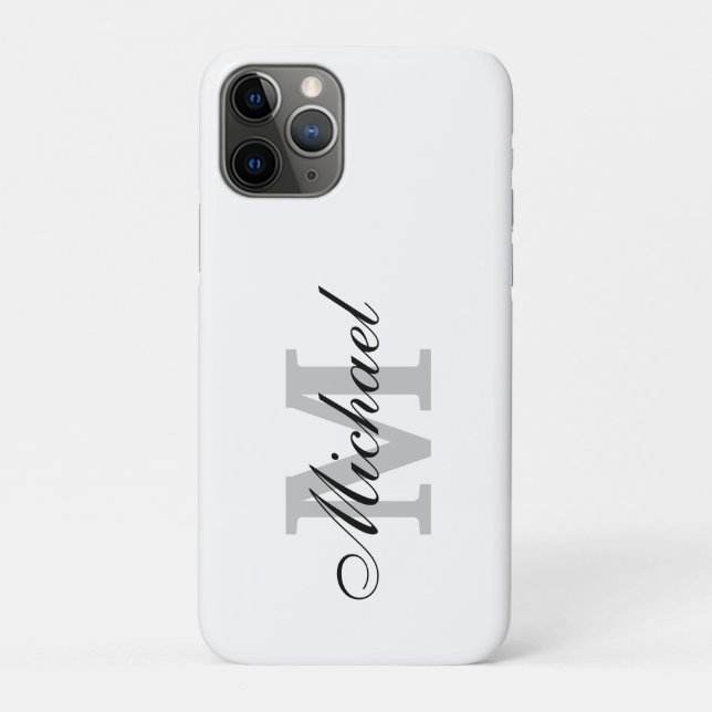 Personalized Name Monogram  Case-Mate iPhone Case (Back)